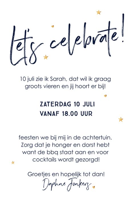 tekst uitnodiging 50 jaar sarah|Teksten Sarah! 50 jaar Sarah teksten, spreuken en。